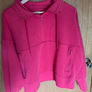 Old Navy Pinkish Red Half-Zip